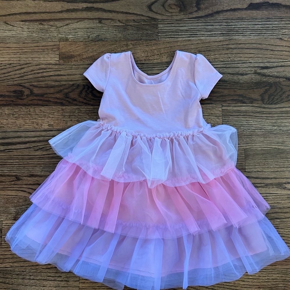 H&M 3/4T Pink Tulle Dress with Flared Skirt - Picture 5 of 9